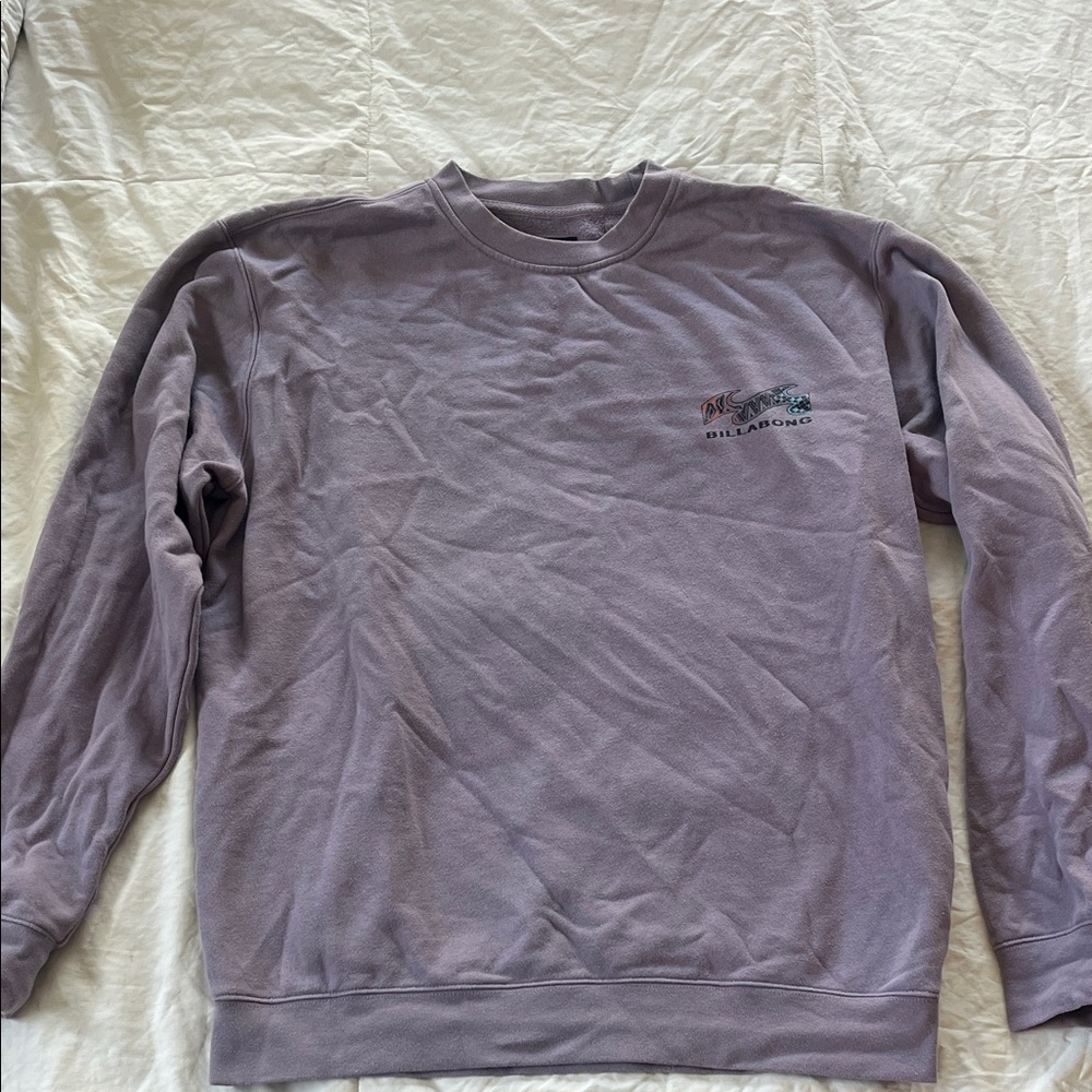 Billabong Men's Lavender Crewneck Sweater